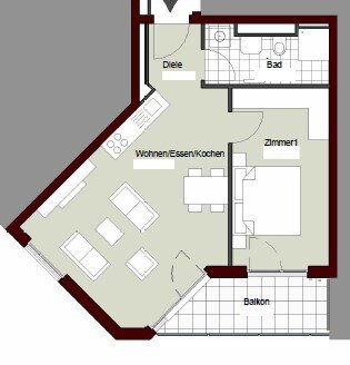 Wohnung zur Miete 883 € 2 Zimmer 53,5 m²<br/>Wohnfläche 1.<br/>Geschoss 01.02.2025<br/>Verfügbarkeit Reutlinger Straße 74 Metzingen Metzingen 72555