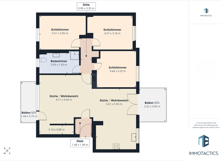 Wohnung zum Kauf 329.000 € 4 Zimmer 102 m² 1. Geschoss frei ab 01.08.2026 Bad Kreuznach 55543