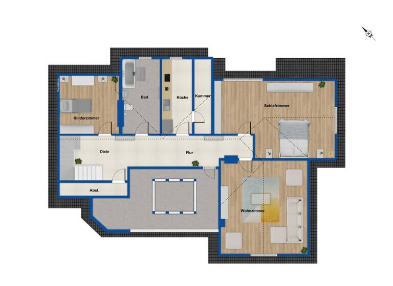 Wohnung zum Kauf 319.000 € 4 Zimmer 107 m²<br/>Wohnfläche Dachgeschoss, 3.<br/>Geschoss Brühlervorstadt Erfurt 99084