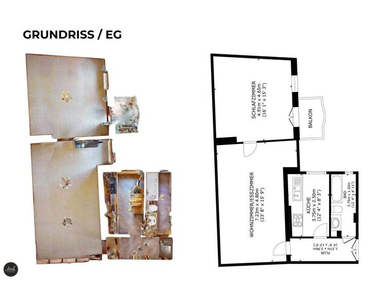 Wohnung zum Kauf 349.000 € 2 Zimmer 75,9 m² 3. Geschoss Jägervorstadt Potsdam 14469
