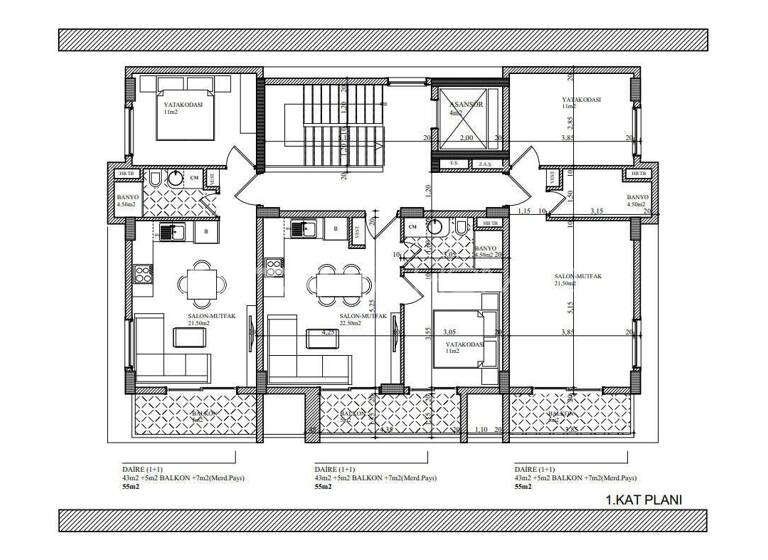 Penthouse zum Kauf 330.000 € 4 Zimmer 130 m² EG Antalya 07450