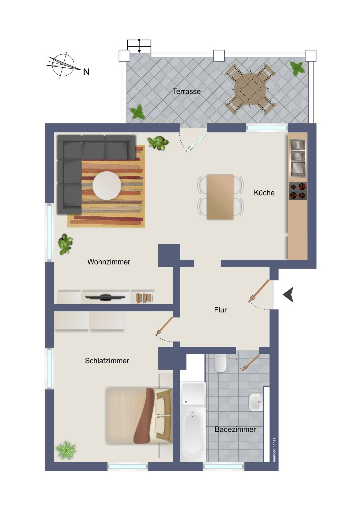 Wohnung zum Kauf 330.000 € 2 Zimmer 74,4 m²<br/>Wohnfläche EG<br/>Geschoss Spitalhof Nürnberg 90491