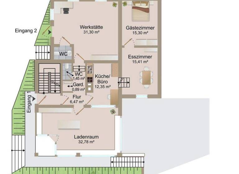 Stadthaus zum Kauf 259.000 € 6 Zimmer 178,4 m² 488 m² Grundstück frei ab sofort Simbach 94436