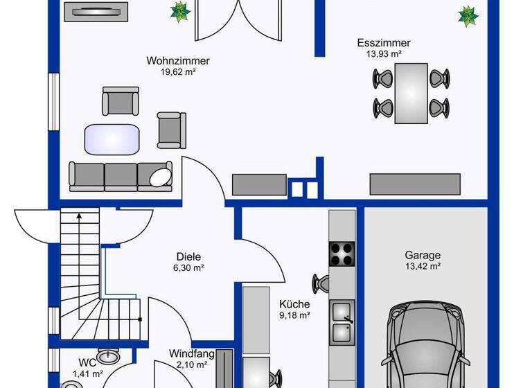 Doppelhaushälfte zum Kauf 175.000 € 3 Zimmer 100 m² 528 m² Grundstück Itzehoe 25524