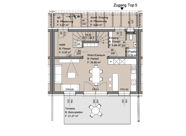 Haus zum Kauf - Erstbezug provisionsfrei 333.400 € 4 Zimmer 103 m² Flattach 9831