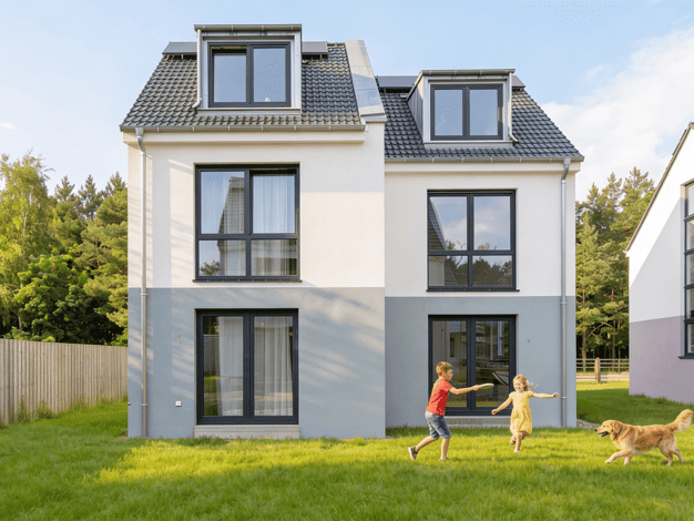 Doppelhaushälfte zum Kauf - Erstbezug provisionsfrei 495.000 € 4 Zimmer 125 m² 216 m² Grundstück frei ab 01.10.2026 Hohenbinde Erkner 15537