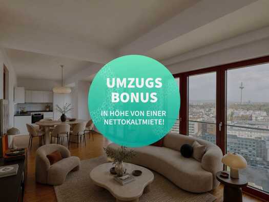 Penthouse zur Miete 2.540 € 3 Zimmer 133,5 m² 18. Geschoss Georg-Voigt-Straße 15 Westend-Süd Innenstadt II 60325