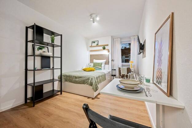 Wohnung zur Miete - Neubau 700 € 1 Zimmer 18 m² EG Veitstraße Mühlhausen Stuttgart 70378