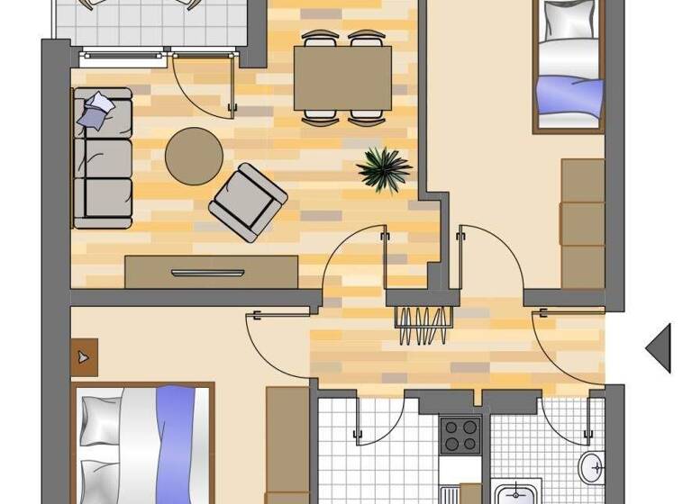 Wohnung zur Miete 349 € 3 Zimmer 58 m² 1. Geschoss frei ab 03.03.2026 Kiefernweg 12 Geisweid Siegen 57078