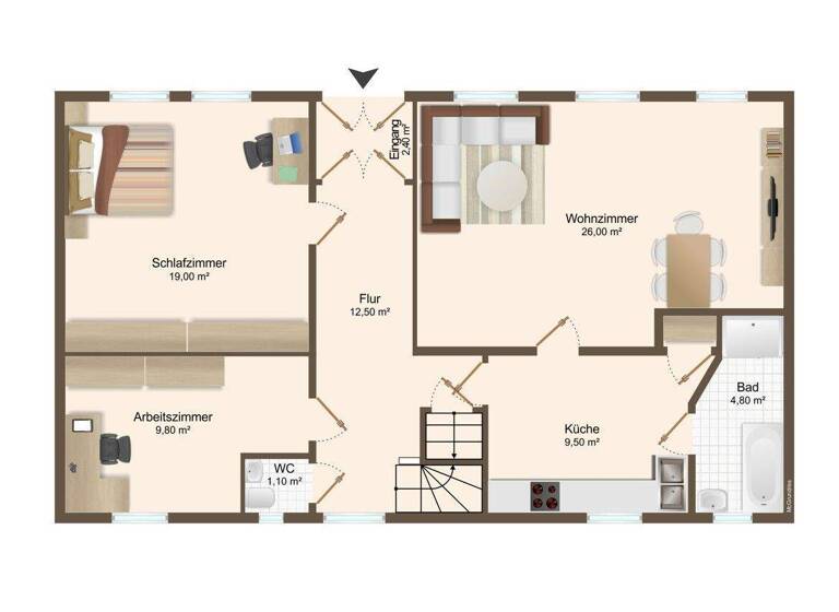 Einfamilienhaus zum Kauf 100.000 € 4 Zimmer 108 m² 740 m² Grundstück Bobbau 06766