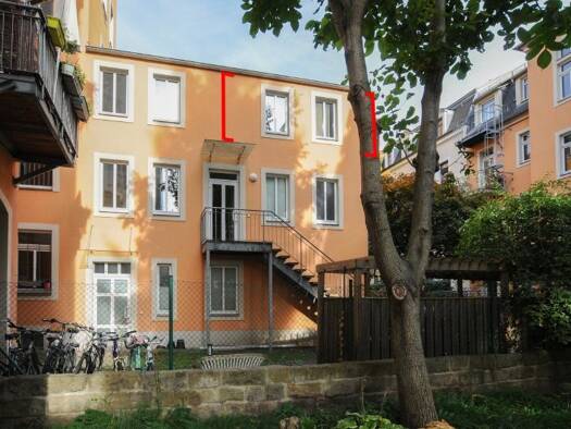 Wohnung zum Kauf 78.000 € 1 Zimmer 25 m² 3. Geschoss Rudolf-Leonhard-Straße 26 Leipziger Vorstadt Ortsamtsbereich Neustadt 01097