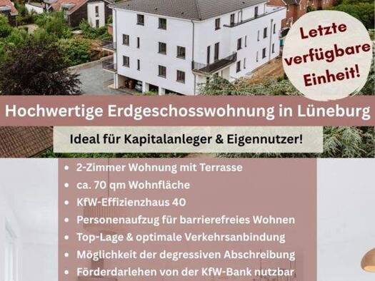 Wohnung zum Kauf 419.000 € 2 Zimmer 69,7 m² Weststadt Lüneburg 21339