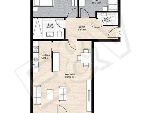 Terrassenwohnung zur Miete - Erstbezug 1.611 € 3 Zimmer 80,6 m² Geschoss 2/2 frei ab sofort Weilerswister Straße Friesheim Erftstadt 50374