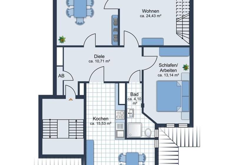 Maisonette zum Kauf provisionsfrei 349.900 € 4 Zimmer 138,6 m²<br/>Wohnfläche Dachgeschoss, 4.<br/>Geschoss ab sofort<br/>Verfügbarkeit Spannhagengarten 3 List Hannover 30655