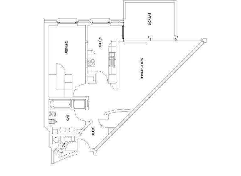 Wohnung zur Miete 2.394 € 2 Zimmer 76 m² frei ab sofort Schöne Aussicht 20 Uhlenhorst Hamburg 22085