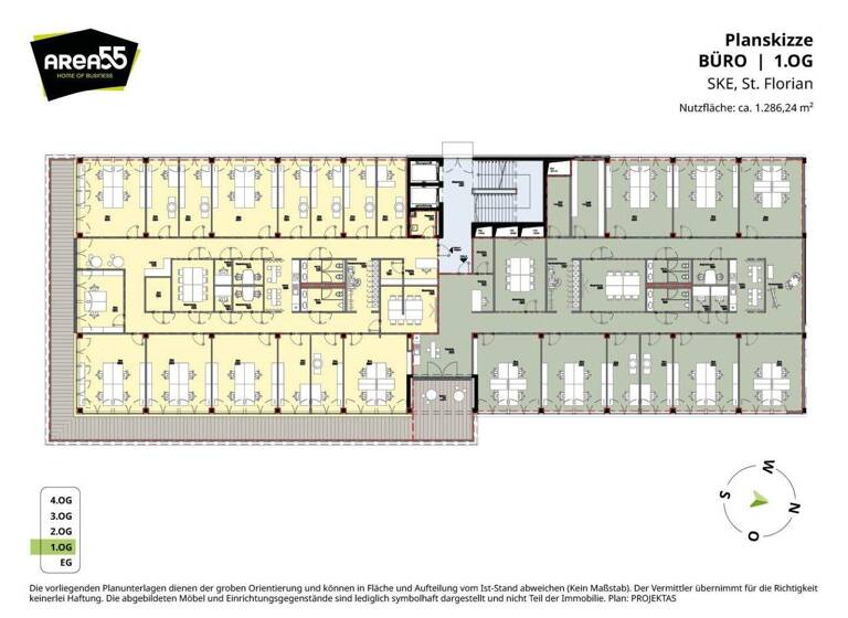 Bürogebäude zur Miete 15.432 € 1.286,2 m² Bürofläche Frischeisstrasse 11 St. Florian 4490