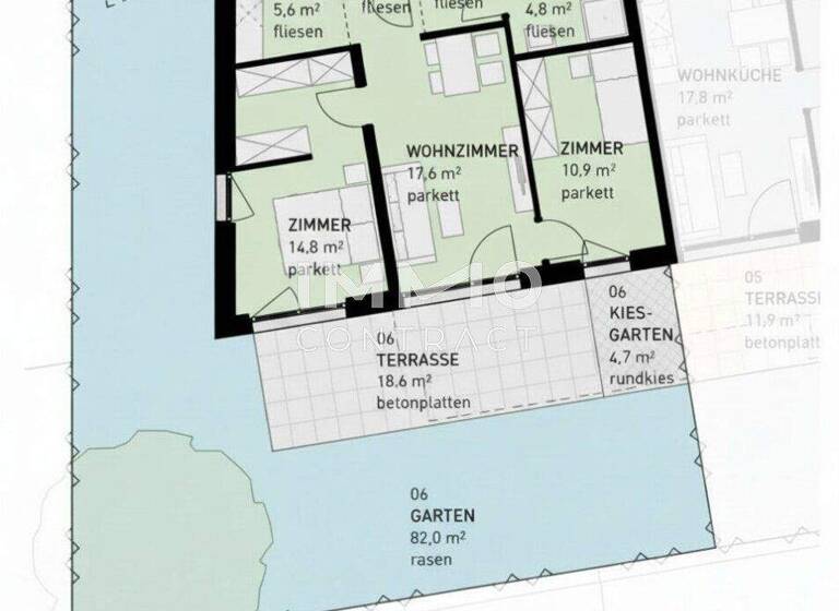 Wohnung zum Kauf - Erstbezug 449.500 € 3 Zimmer 61,1 m² EG frei ab 30.06.2028 Wulzendorfstraße 101 Wien 1220