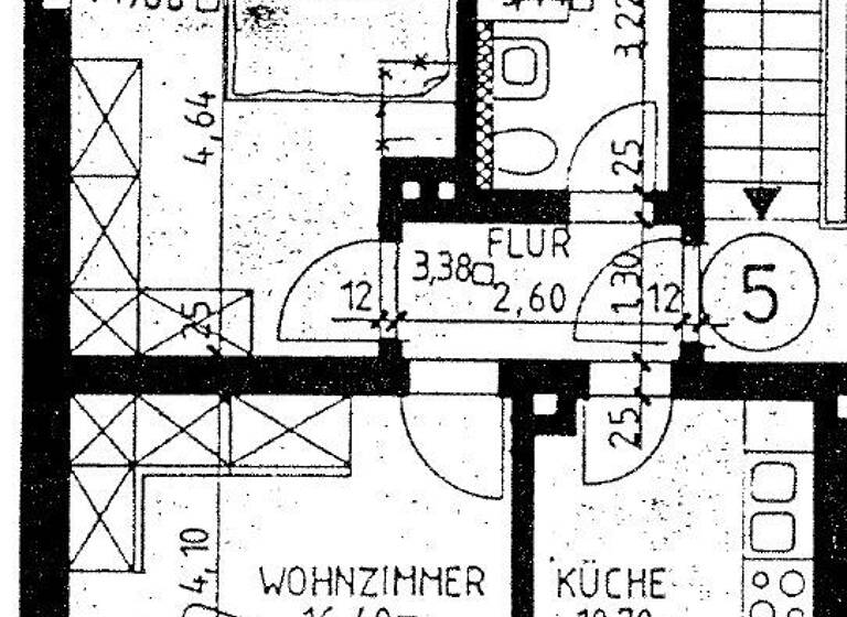 Wohnung zur Miete 290 € 2 Zimmer 51,5 m² 2. Geschoss frei ab sofort Knielohstraße 10 Ostvorstadt Plauen 08527