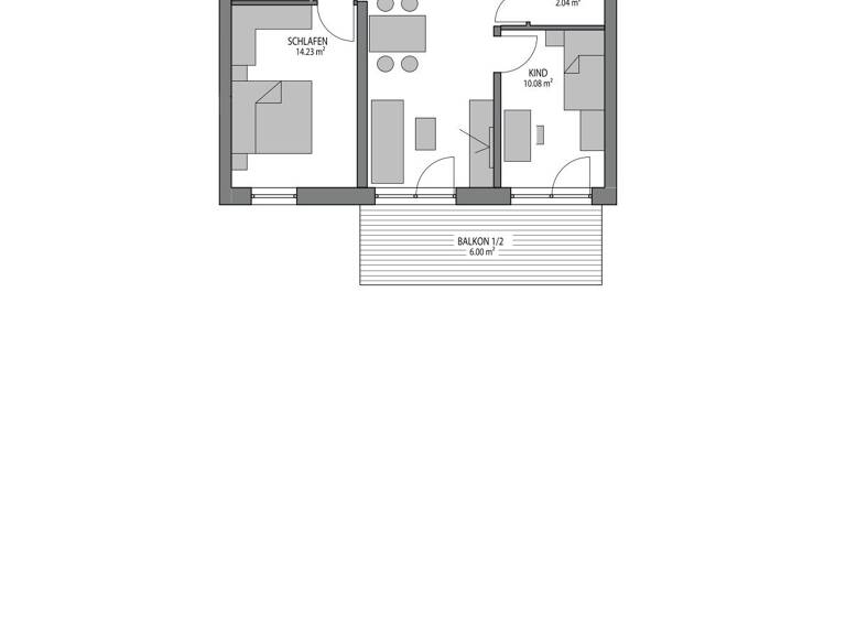 Wohnung zum Kauf provisionsfrei 410.400 € 2 Zimmer 65,9 m²<br/>Wohnfläche EG<br/>Geschoss Pfuhl Neu-Ulm 89233