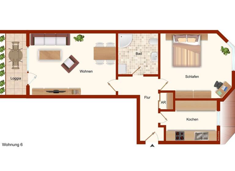 Wohnung zum Kauf 195.000 € 2 Zimmer 60 m² Coburg 96450