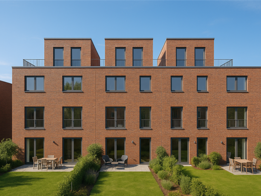 Reihenmittelhaus zur Miete - Erstbezug 2.500 € 5 Zimmer 120 m² Jenfeld Hamburg 22043