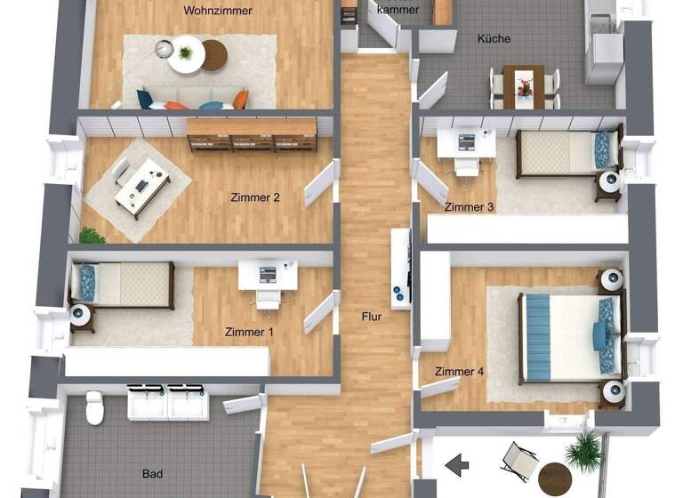 Wohnung zum Kauf 180.000 € 5 Zimmer 130 m² 1. Geschoss Röttingen 97285