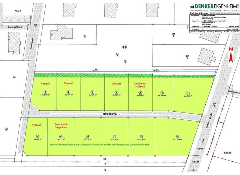 Grundstück zum Kauf provisionsfrei 88.000 € 550 m² Grundstück Rintelner Str. Bückeburg 31675