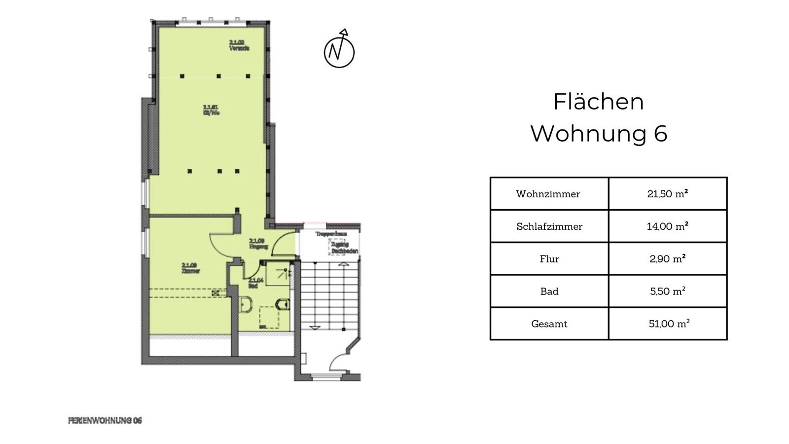 Wohnung zum Kauf 338.000 € 2,5 Zimmer 51 m²<br/>Wohnfläche 2.<br/>Geschoss Zempin 17459