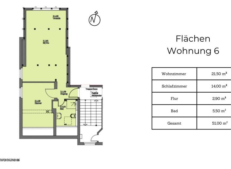Wohnung zum Kauf 338.000 € 2,5 Zimmer 51 m²<br/>Wohnfläche 2.<br/>Geschoss Zempin 17459