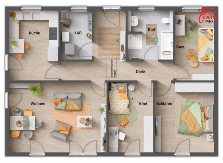 Bungalow zum Kauf provisionsfrei 340.482 € 4 Zimmer 108,4 m²<br/>Wohnfläche 848 m²<br/>Grundstück Neuberend 24879
