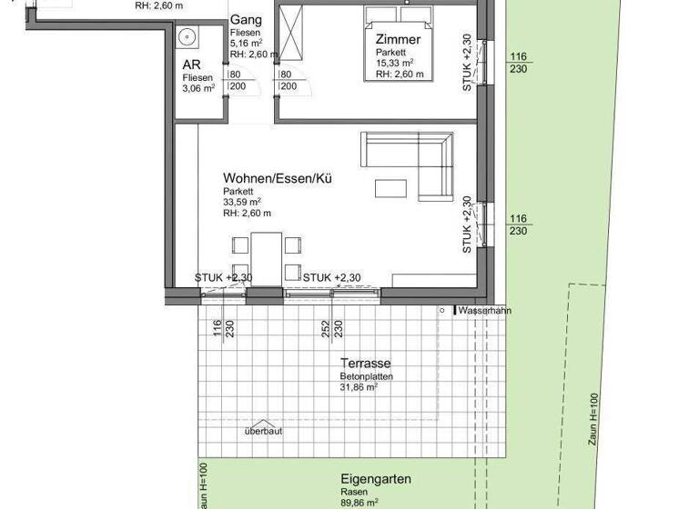 Wohnung zum Kauf - Erstbezug 495.900 € 3 Zimmer 91,5 m² EG Ohlsdorf 4694
