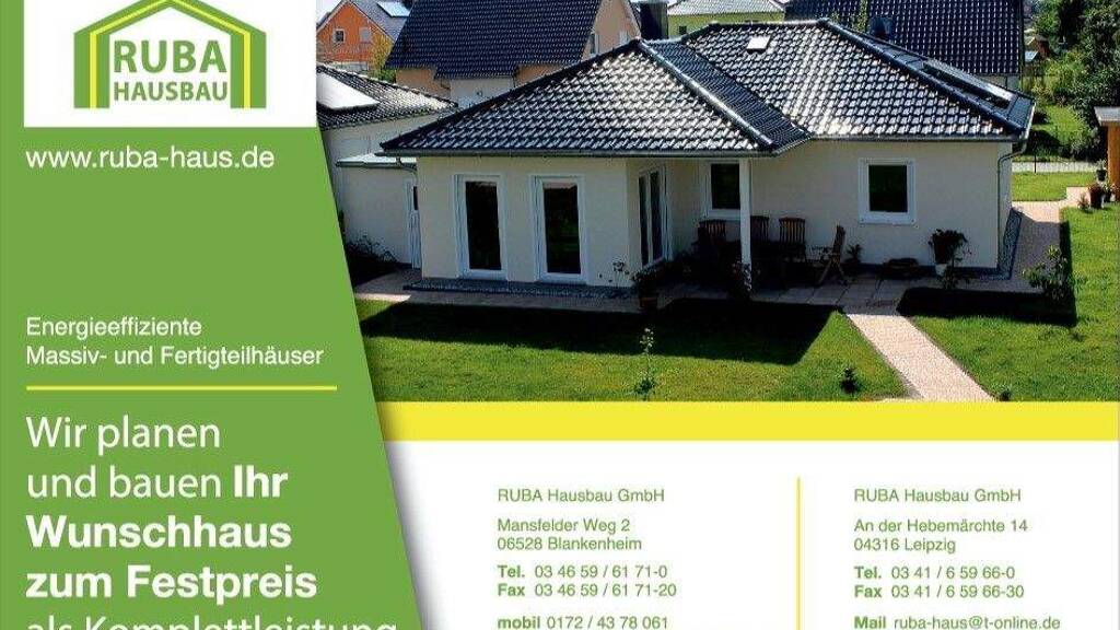 Einfamilienhaus zum Kauf provisionsfrei 289.500 € 3 Zimmer 81 m² 517 m² Grundstück Straße des Friedens 28 Sangerhausen 06526