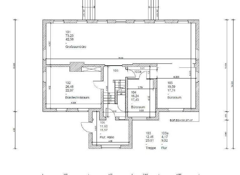 Büro zur Miete provisionsfrei 7,50 € 135,5 m² Bürofläche teilbar ab 135,5 m² Wanzleben 39164