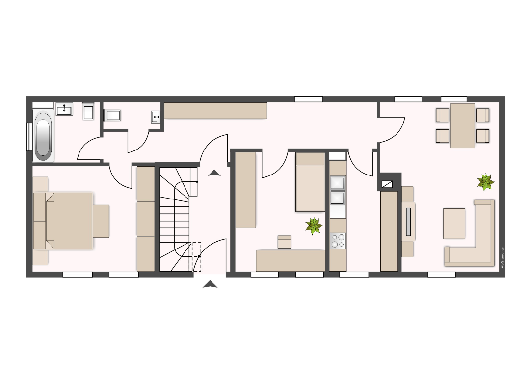 Wohnung zur Miete 460 € 3 Zimmer 75 m²<br/>Wohnfläche EG<br/>Geschoss Bunsenstraße 9 Korbach Korbach 34497