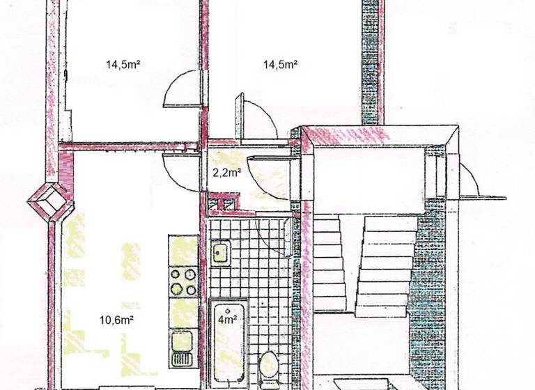 Wohnung zum Kauf provisionsfrei 319.000 € 2 Zimmer 46,7 m²<br/>Wohnfläche 2.<br/>Geschoss Wohldorfer Strasse Barmbek-Süd Hamburg 22081