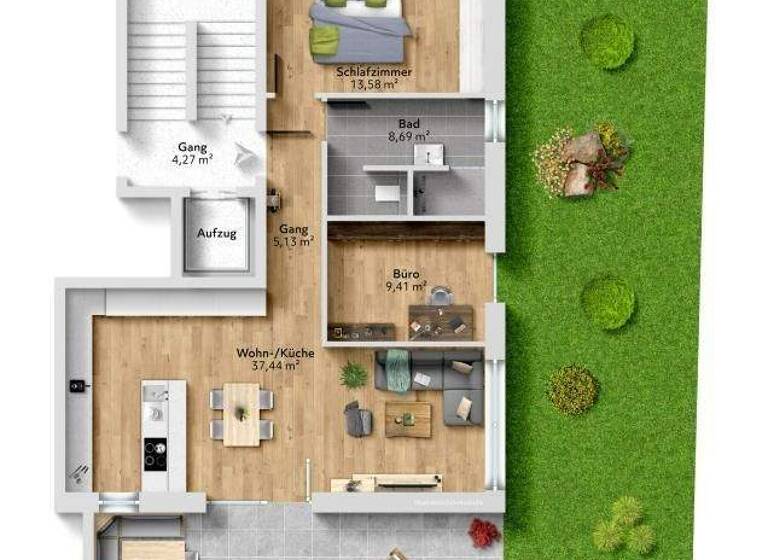 Wohnung zum Kauf - Erstbezug 780.000 € 3 Zimmer 74,3 m² 1. Geschoss frei ab 01.01.2027 Kettlerweg 5 Mieming 6414