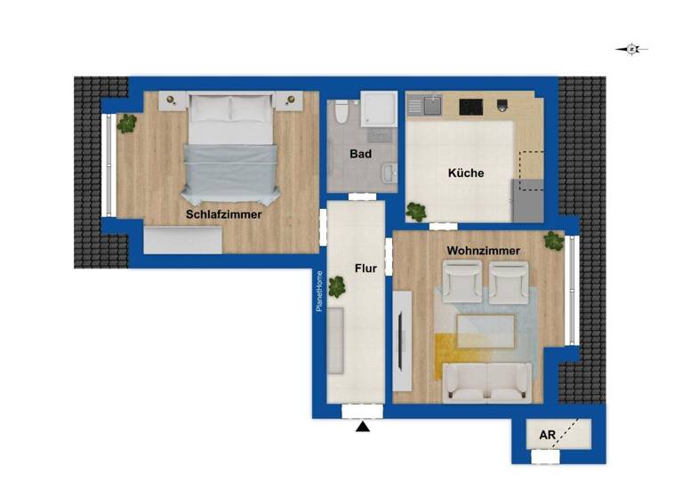 Wohnung zum Kauf 120.000 € 2 Zimmer 51,3 m² 5. Geschoss Eutritzsch Leipzig 04129