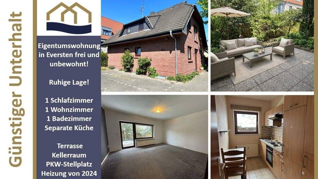 Wohnung zum Kauf 149.000 € 2 Zimmer 51 m² EG Kaspersweg 48a Eversten Oldenburg 26131