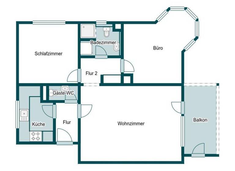 Sonstiges zum Kauf als Kapitalanlage geeignet 230.000 € 3 Zimmer 79,7 m² Nordstadt Pforzheim 75179