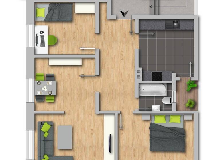 Wohnung zum Kauf 96.000 € 3 Zimmer 95 m²<br/>Wohnfläche EG<br/>Geschoss ab sofort<br/>Verfügbarkeit Marxloh Duisburg 47169