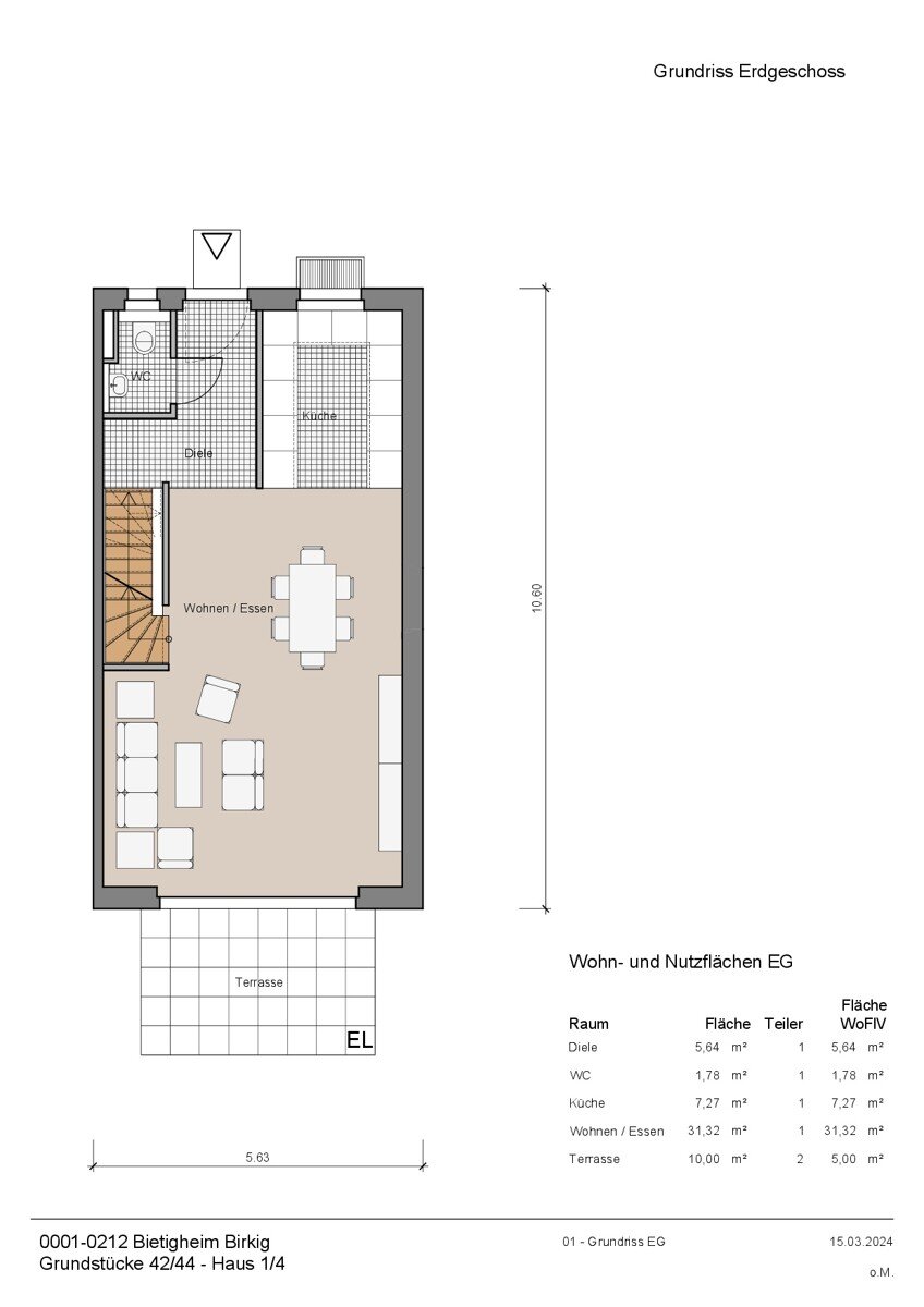 Doppelhaushälfte zum Kauf provisionsfrei 699.800 € 5 Zimmer 137,3 m²<br/>Wohnfläche 217 m²<br/>Grundstück Bietigheim 76467