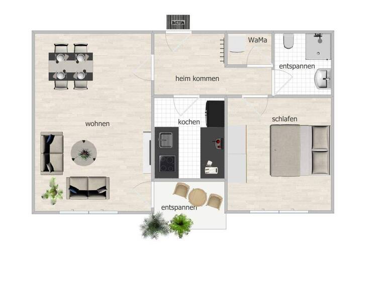 Wohnung zum Kauf 85.000 € 2 Zimmer 56,9 m² 1. Geschoss Am Pfaffengraben 23 Dölbau 06184