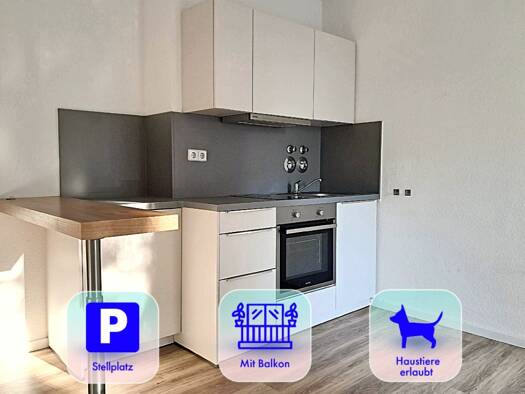 Wohnung zur Miete 361 € 2 Zimmer 48,1 m² EG frei ab sofort Zeißstraße 73 Hilbersdorf Chemnitz 09131