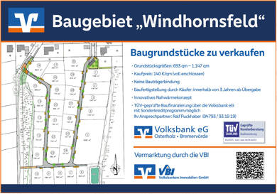 Grundstück zum Kauf 97.020 € 693 m² Grundstück frei ab sofort Hambergen Hambergen 27729