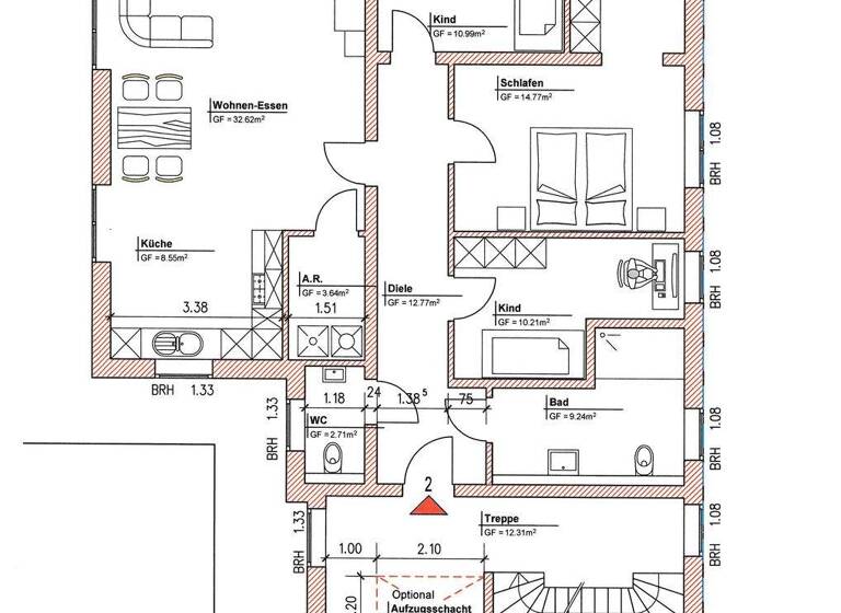 Wohnung zum Kauf provisionsfrei 498.000 € 4,5 Zimmer 114,9 m² Reneauldstraße 2a Saarlouis 66740