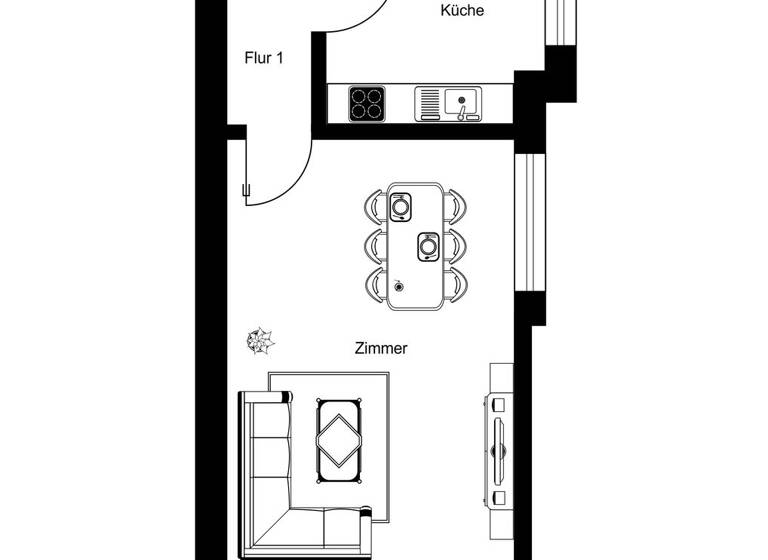 Studio zum Kauf 220.500 € 1 Zimmer 35 m² 2. Geschoss Kreuzberg Berlin 10965