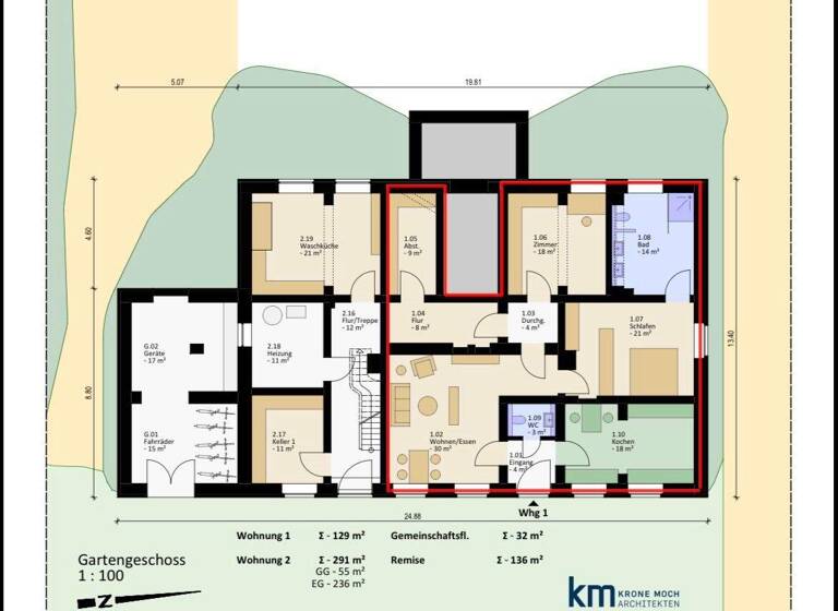 Terrassenwohnung zur Miete 1.484 € 3 Zimmer 129 m² EG Rheda Rheda-Wiedenbrück 33378