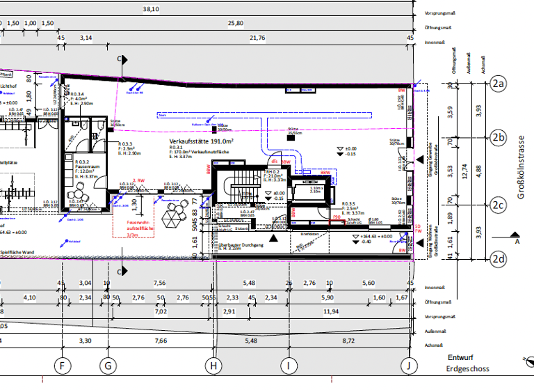 Praxis zum Kauf provisionsfrei 599.900 € 191 m² Bürofläche Großkölnstr. 53-55 Aachen 52062