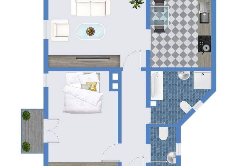 Wohnung zur Miete 699 € 2 Zimmer 60 m² 2. Geschoss Luzenberg Mannheim 68305