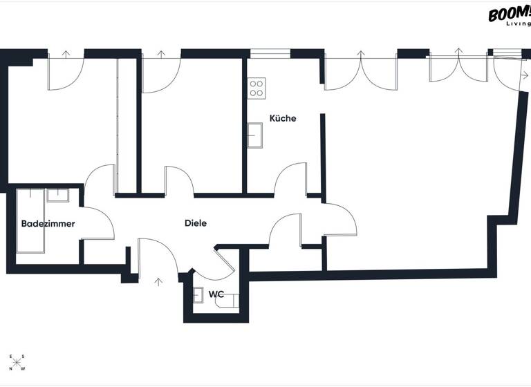 Wohnung zur Miete 1.518 € 83 m² 1. Geschoss Wien 1130
